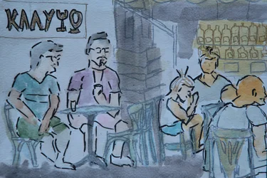 Calypso bar, Skyros